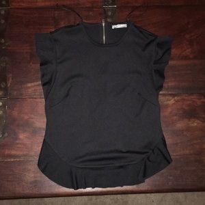 Zara zip back top, sz. S Black